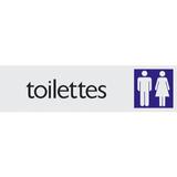 Plaque alu Toilettes
