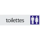 Plaque alu Toilettes