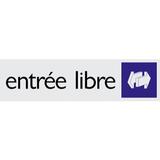 Plaque alu Entrée libre