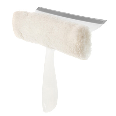 Mouilleur lave-vitres microfibre + raclette - Lavage vitres