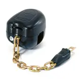 Consigneur avec chaine combiloc pour chariot de supermarché ou libre service