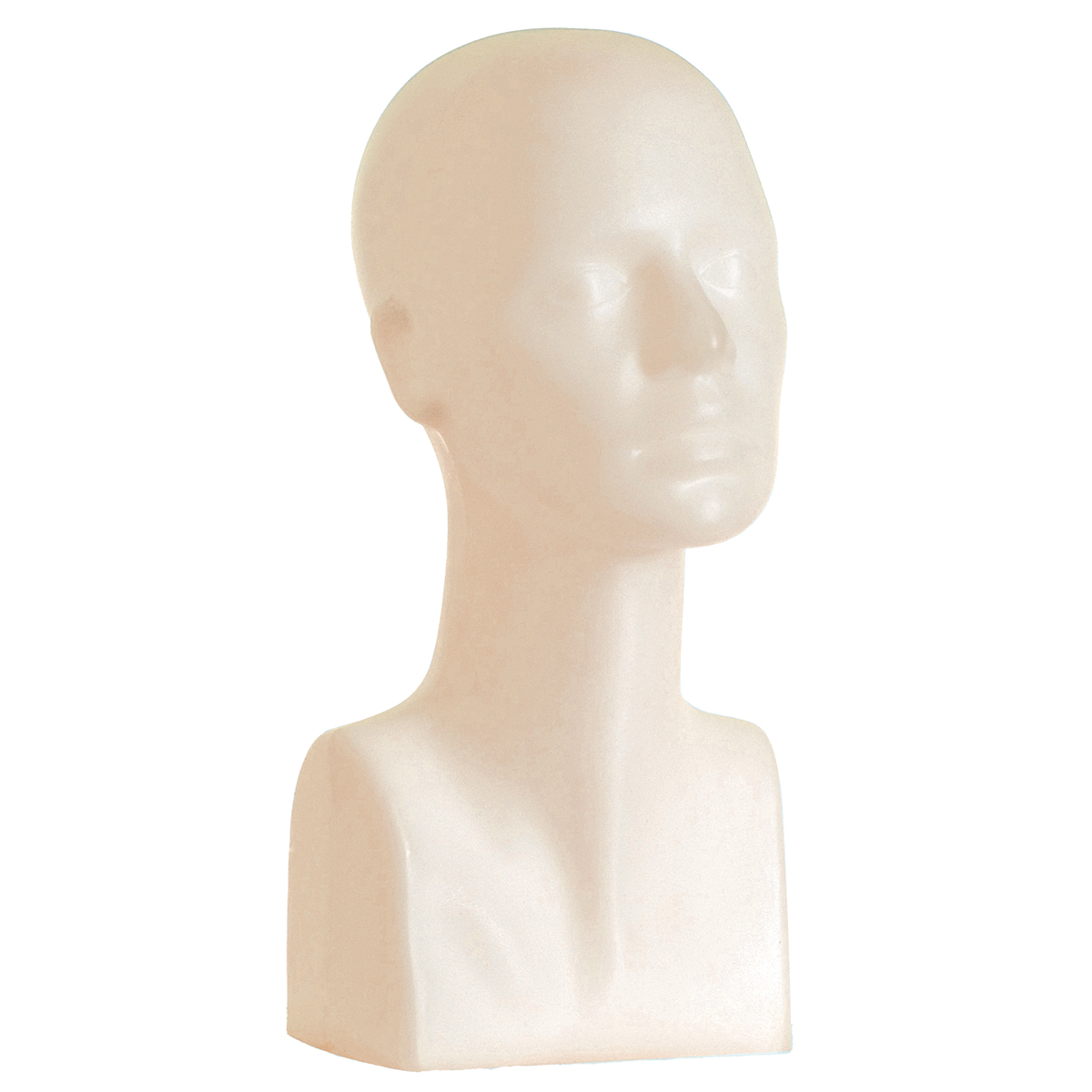 Tête femme plastique H 38 cm - Chair