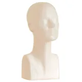 Tête femme plastique H 38 cm - Chair