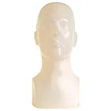 Tête homme plastique H 40 cm - Chair