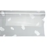 Film fleuriste - Film polypropylène plumes blanches 80 cm x 120 m 35µ 