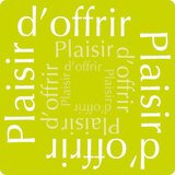 Étiquettes cadeaux adhésives Plaisir d'offrir