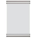 Cadre de porte aluminium A6 - gris