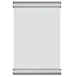 Cadre de porte aluminium A6 - gris