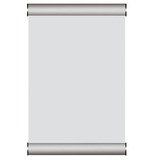 Cadre de porte aluminium A5 - gris