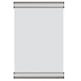 Cadre de porte aluminium A5 - gris