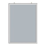 Panneau d'affichage double face - Porte-visuels muraux - à suspendre