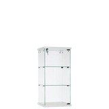 Comptoir vitrine en verre trempé - Vitrines tablettes fixes