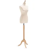 Mannequin couture femme - buste couture femme, taille 38/40, pied tripode, beige