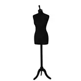 Mannequin couture femme - buste couture femme, taille 38/40, pied tripode, noir