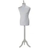 Mannequin couture homme - buste couture homme, taille 44, pied tripode, blanc