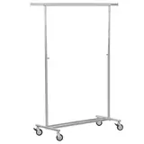 Portant vêment pliable droit L 100 cm + 2 rallonges - H 120/180 cm