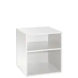 Caisson bois blanc avec tablette réglable 59,7 x 60 x 65 cm ép. 19 mm