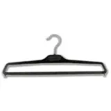 Cintre pantalon noir plastique 38 cm - Cintre porte pantalon - Lot de 50