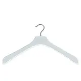 Lot de 50 cintres transparents plastique 42 cm épaules larges - Cintre veste - Cintre manteau