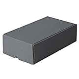 Coffret 2 bouteilles kraft gris anthracite 18,3 x 32,5 x 8,8 cm - Paquet de 30