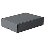 Coffret 3 bouteilles kraft gris anthracite 27 x 32,5 x 8,8 cm - Paquet de 30