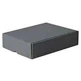 Coffret 3 bouteilles kraft gris anthracite 27 x 32,5 x 8,8 cm - Paquet de 30