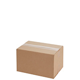Caisse américaine carton, carton simple cannelure 30x20x10/20cm, paquet de 20