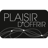 Étiquettes cadeaux adhésives Plaisir d'offrir noir - Paquet de 1000