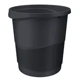 Corbeille à papier noir opaque 14L plastique Esselte