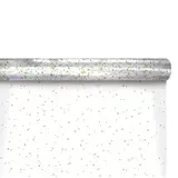 Film fleuriste - Film polypropylène Étoiles or 80 cm x 120 m 35µ