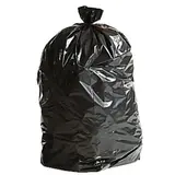 Sac poubelle 130 litres renforcé déchets lourds PEBD avec lien à nouer - Sac poubelle professionnel - Noir - Carton de 50