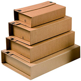 Carton d'expédition avec bande adhésive - Brun - 32,8 x 20 x H<=10 cm - Paquet de 20