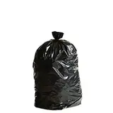 Sac poubelle 30 litres PEHD avec lien à nouer - Sac poubelle professionnel - Noir - Rouleau de 50