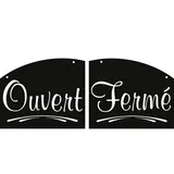 Plaque réversible Ouvert/Fermé