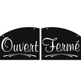 Plaque réversible Ouvert/Fermé