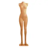 Mannequin vitrine Femme sans tête et sans bras chair H 182 cm HDPE