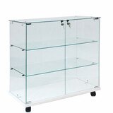 Vitrine - verre transparent - L 80 x P 40 x H 90 cm