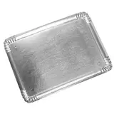 Plateau traiteur carton double face Argent / Or 28 x 42 cm - Plateau buffet - Lot de 25