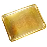 Plateau traiteur carton double face Or / Argent 28 x 42 cm - Plateau buffet - Lot de 25