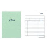 Bloc d'avoirs Elve Manifold 100 x 155 mm 50 pages autocopiantes 2 exemplaires