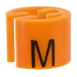 Marque taille M orange ø 1,3 cm - Indicateur de taille pour cintre - Paquet de 100