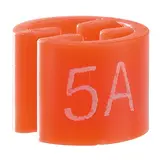 Marque taille T 5 ans rouge ø 1,3 cm - Indicateur de taille pour cintre - Paquet de 100