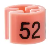 Marque taille T52 rose ø 1,3 cm - Indicateur de taille pour cintre - Paquet de 100