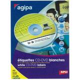 Étiquettes CD/DVD adhésives  - Étiquettes CD/DVD