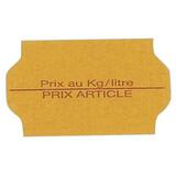 Étiquettes 26 x 16 mm orange fluo permanente prix au Kg/litre - Prix article - Lot de 12000
