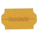Étiquette blanche 26 x 16 mm adhésive Prix au Kg/litre - PRIX ARTICLE pour étiqueteuse - 10 rouleaux de 1200