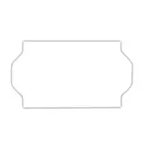 Étiquette blanche 22 x 12 mm amovible pour étiqueteuse - 10 rouleaux de 1500