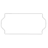 Étiquette blanche 26 x 12 mm adhésive pour étiqueteuse - 10 rouleaux de 1500