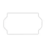 Étiquette blanche 26 x 16 mm adhésive pour étiqueteuse - 10 rouleaux de 1200