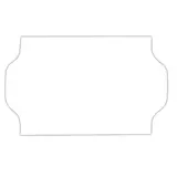 Étiquette blanche 32 x 19 mm amovible pour étiqueteuse - 8 rouleaux de 1000